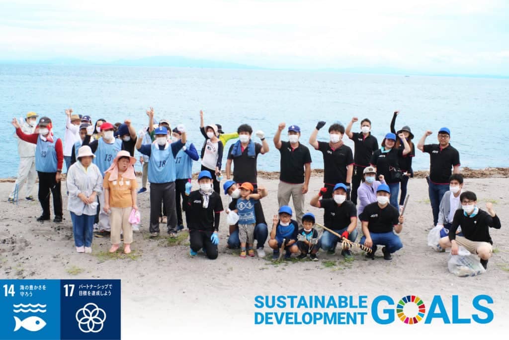 SDGs　活動写真
目標14海の豊かさを守ろう
目標17パートナーシップで目標を達成しよう
