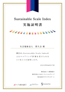 Sustainable scale index