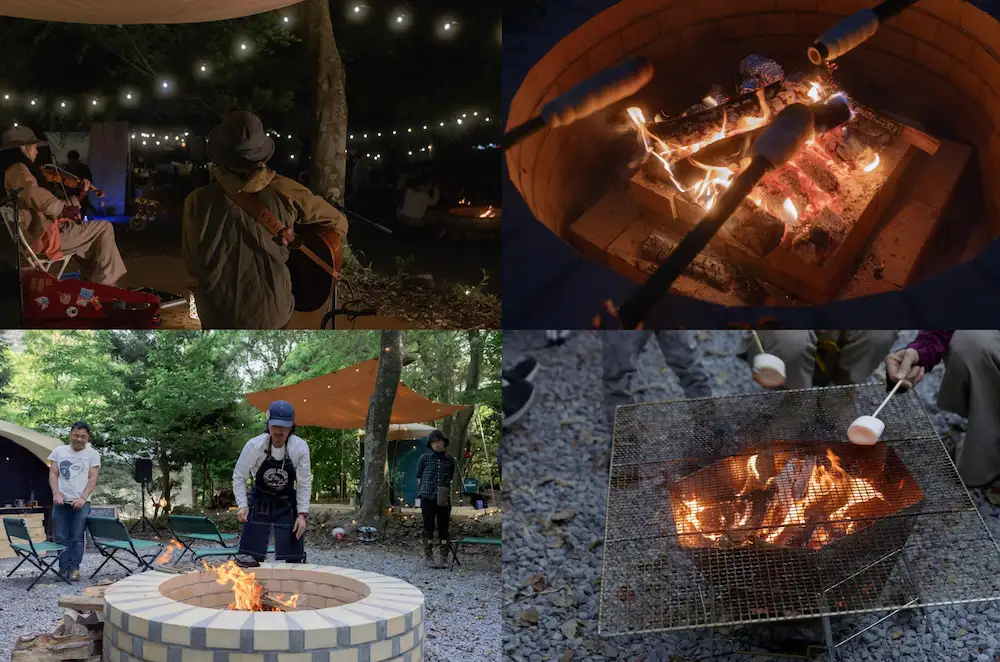 焚き火イベントの様子